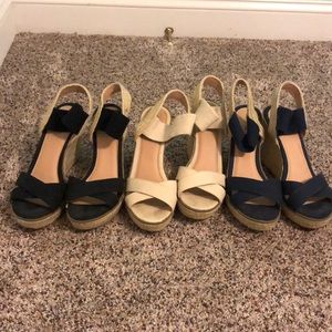 3 pairs of wedges!